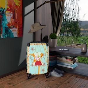 Floral Travel Suitcase: Lightweight Carry-On Luggage for Adventurers