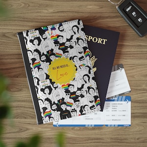 Rainbow Passport Cover: LGBTQ+ Pride Travel Wallet, RFID Blocking