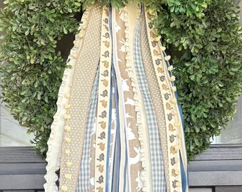 Spring Ribbon Set, Ribbon Bundle, Easter Decor, Clip on Ribbons, Easter ...