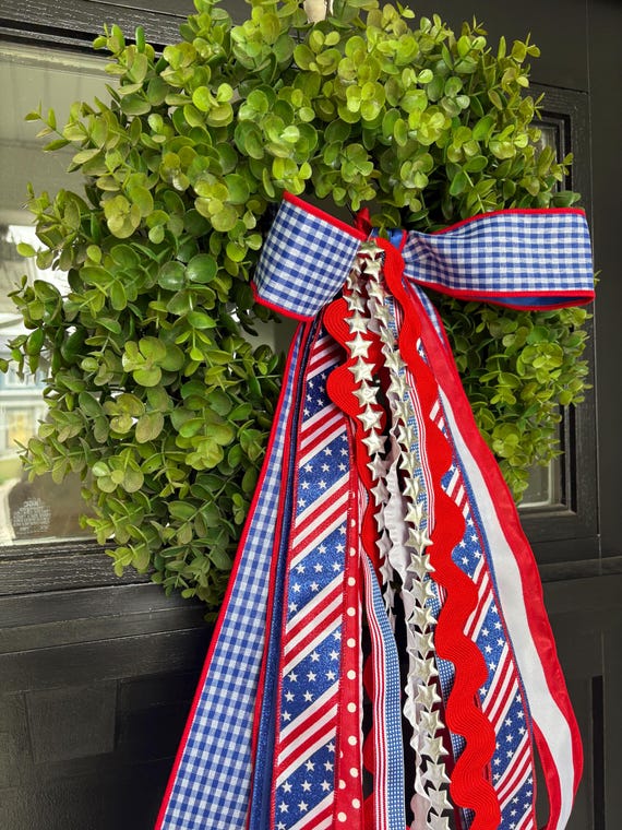 All American  4th of July Ribbon Bundle with BOW