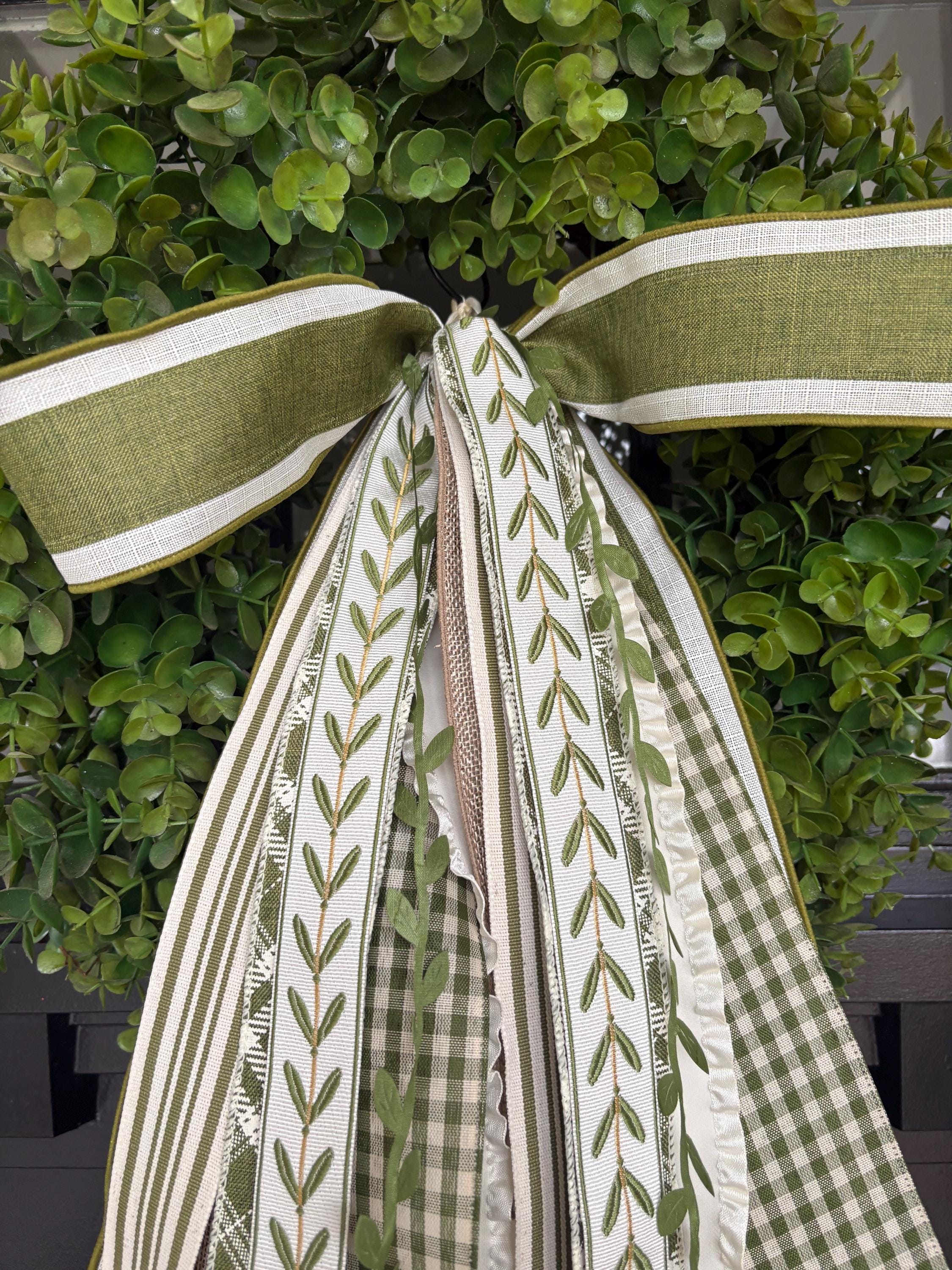 English Garden Ribbon Bundle-spring Wreath Ribbons With BOW - Etsy