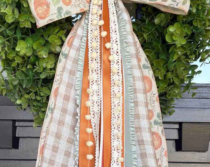 Elegant Autumn Ribbon Bundle With BOW (restock)--fall Wreath Ribbons ...
