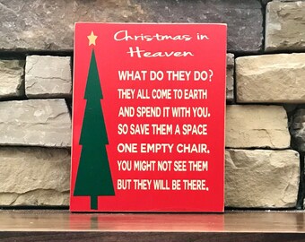 Christmas sign-Christmas in Heaven