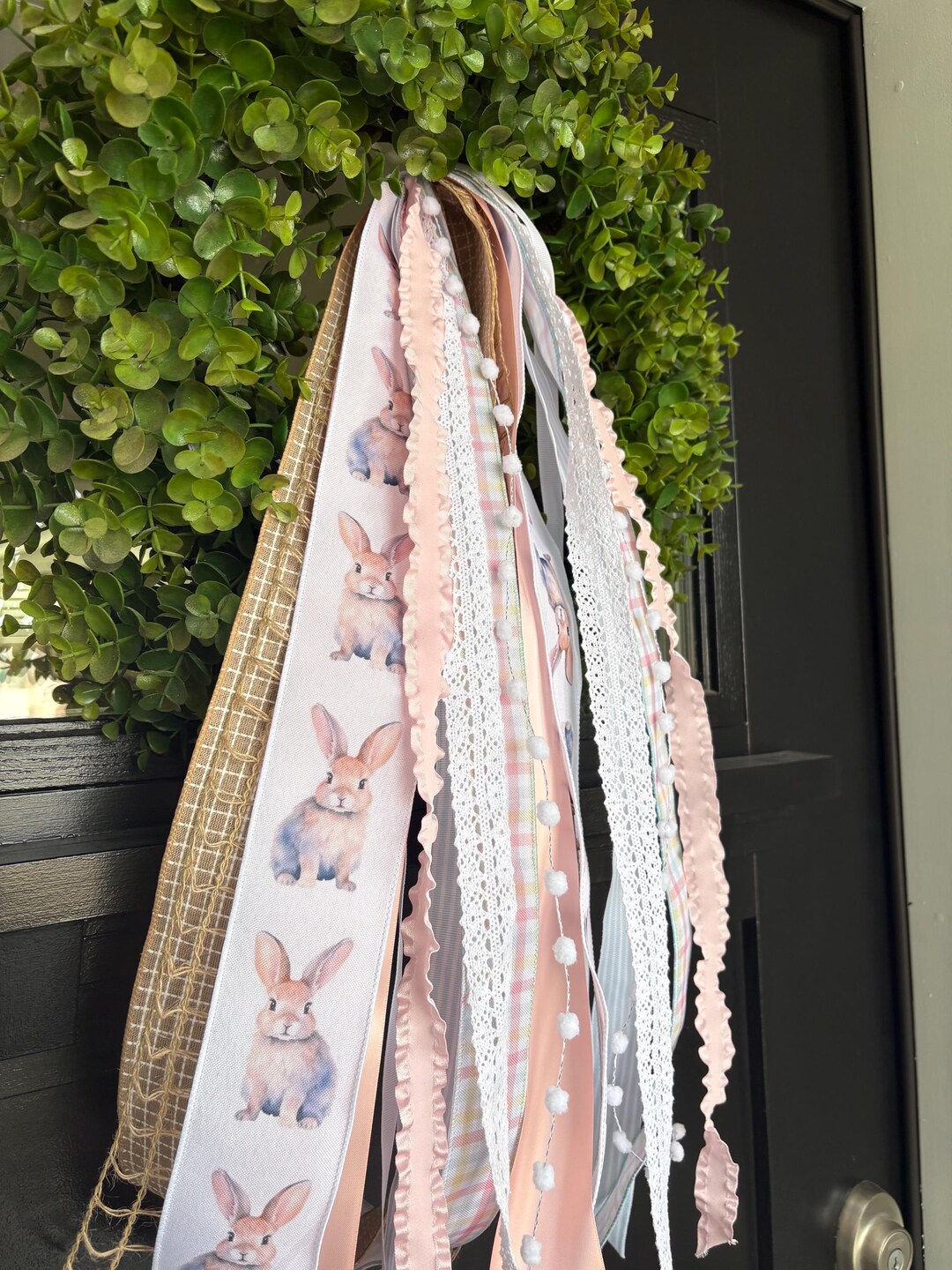 Easter Rabbit Ribbon Bundle-coffee Filter Wreath Ribbons - Etsy