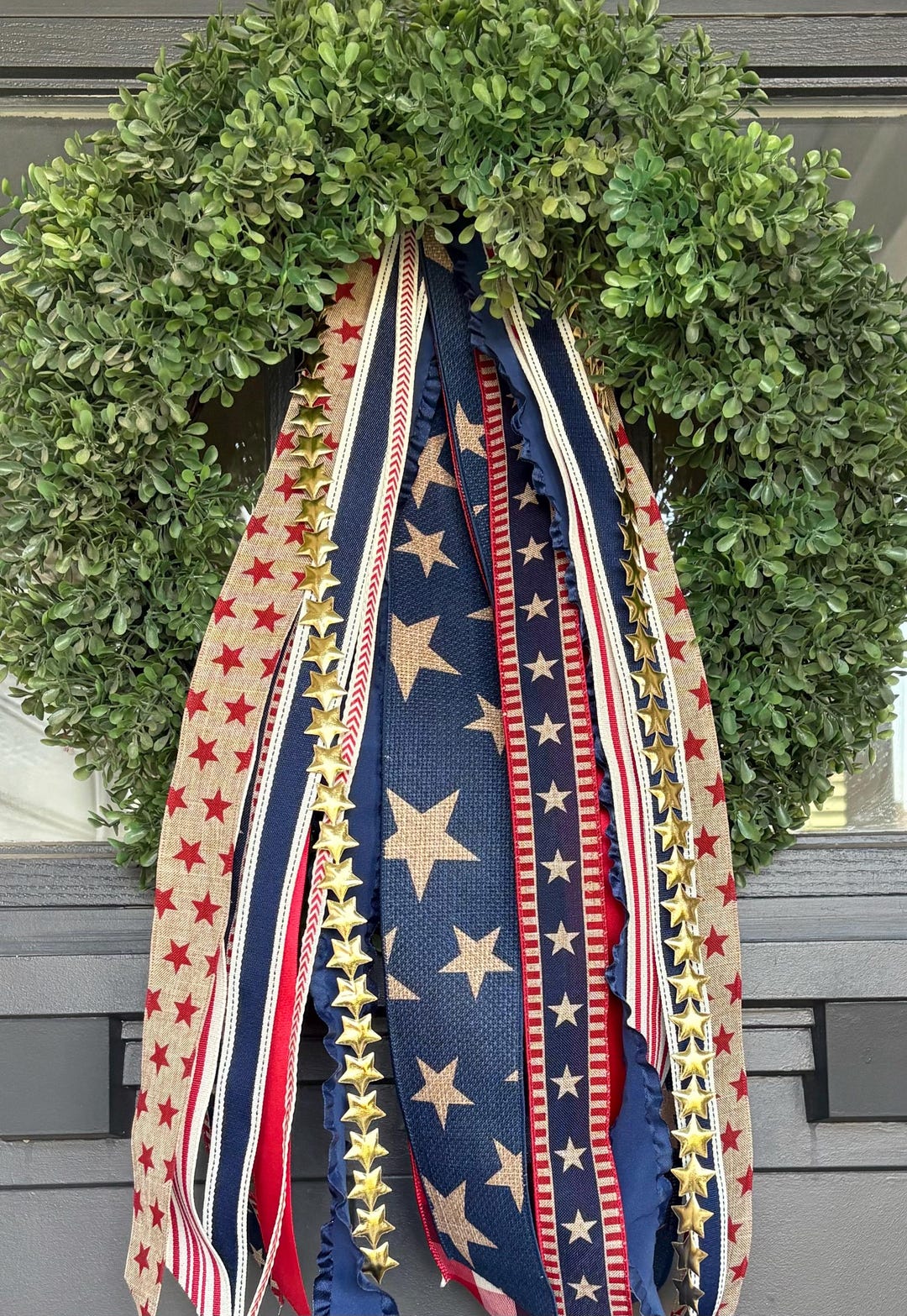 Home of the Brave- Fourth of July Ribbon Bundle(red)- Wreath Ribbons ...
