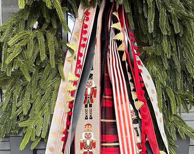 Nutcracker Ribbon Bundlewreath Ribbon Setchristmas Ribbon Set Coffee