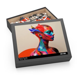 Vibrant Art Puzzle, Colorful 120, 252, 500-Piece Jigsaw for Mindful Relaxation, Unique Gift for Art Lovers, Home Decor, Fun Family Activity