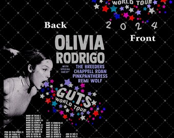 Olivia Rodrigo PNG, Guts Tour Png Files, Olivia Rodrigo Sour Png, Olivia New Album Png, Olivia Bad Idea Right Png, Retro Design