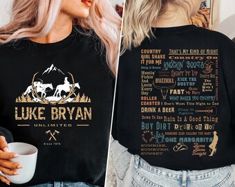 Luke Bryan Shirt, Country On Tour Shirt, Luke Bryan Concert Shirt, Luke Bryan Vintage Country on Tour Tracklist Shirt, Luke Bryan Fan Shirt