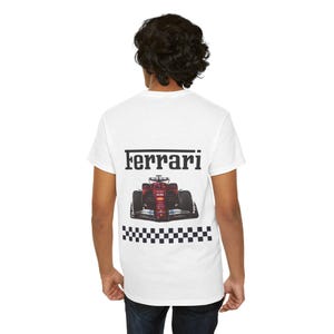 F1 shirt, Ferrari, Printed T-Shirt, Formula 1 Racing Tee | Unisex Motorsport Shirt | Bold Graphic Fan Merch | Race Day Outfit
