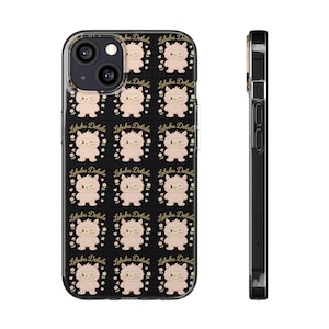 Schattige zachte telefoonhoesjes met Labubu-patroon, kawaii-telefoonhoes, cadeau voor vrienden, leuke telefoonaccessoires, verjaardagscadeau