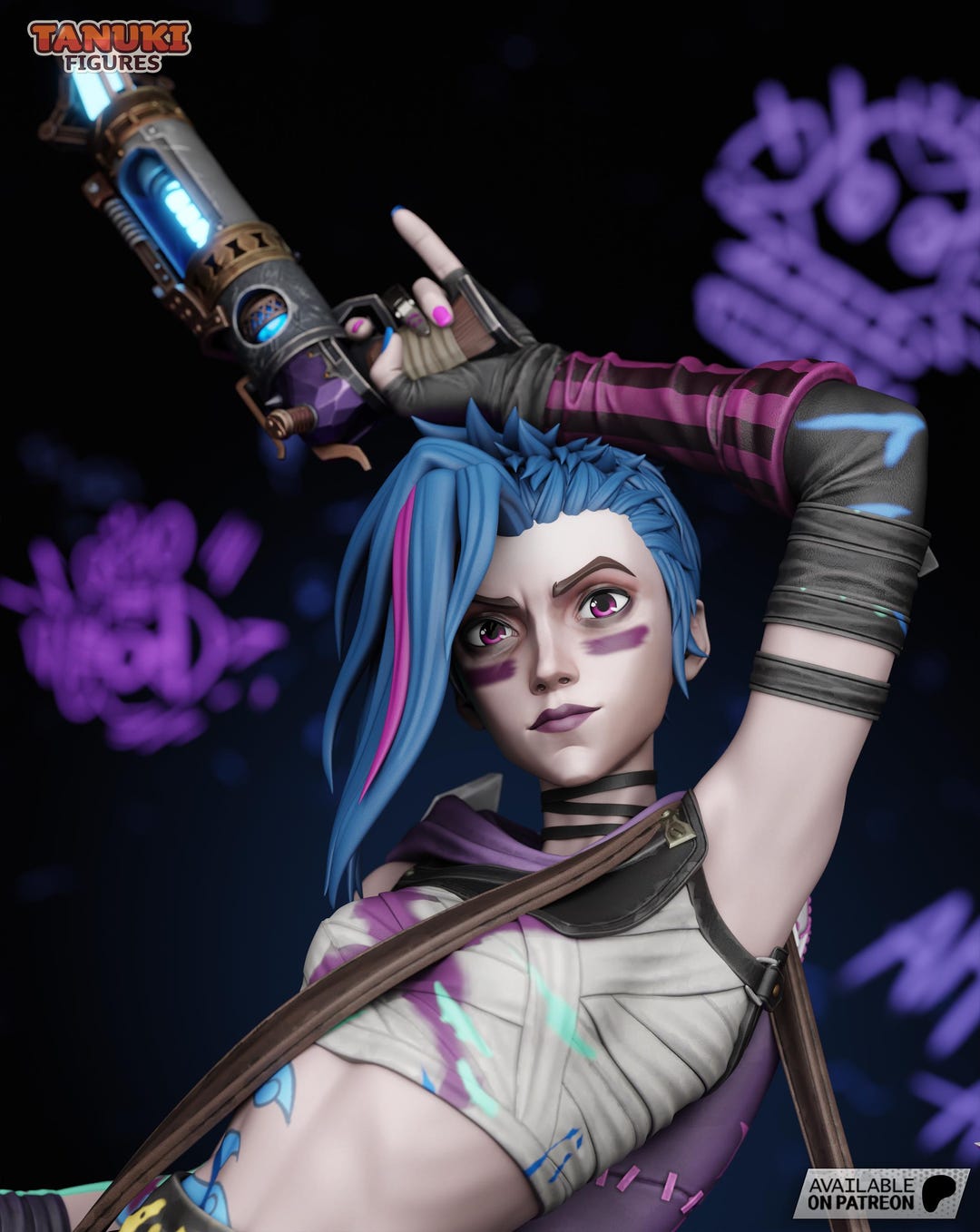 Jinx Ware Jinx Fantasy Game Statue: 12K Resin Figurine, Hand-painted Option - Etsy