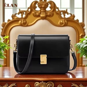 Sac à main en cuir véritable – Sac bandoulière de luxe pour femme, Sac a main