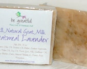 All Natural Lavender Oatmeal with Goat Milk Cold Process Soap Bar