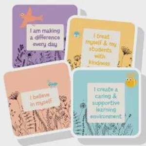 Lehrgehilfe Positive Affirmationskarten | 20 druckbare Motivationskarten für TAs | Mitarbeiter Wertschätzung | Digitaler Download