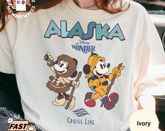 Disney Alaska Mickey Mouse Shirt, Wonder Cruise Tee, Family Trip Crew Adventure T-shirt