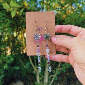 Sun Catcher Earrings, Suncatcher Jewelry, Crystal Earrings, Reflective Earrings, Rainbow Iridescent Earrings