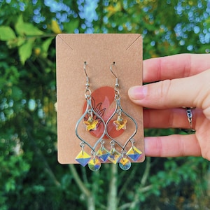 Sun Catcher Earrings, Suncatcher Jewelry, Crystal Earrings, Reflective Earrings, Rainbow Iridescent Earrings