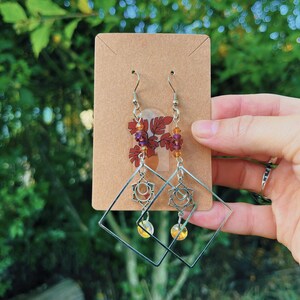 Sun Catcher Earrings, Suncatcher Jewelry, Crystal Earrings, Reflective Earrings, Rainbow Iridescent Earrings