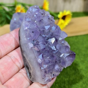 Natural Amethyst Crystal Cluster, Purple Quartz Geode Specimen, Raw Amethyst Decor, Healing Crystal Gift, Meditation Crystal Ornaments