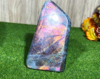 Rainbow Full Flash Labradorite Freeform - Unique Crystal Freeform for Home Decor & Spiritual Energy