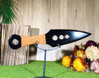 7.5'' Natural Obsidian Daggers, Hand Carved Crystal Knife Carvings, Gemstone Gifts