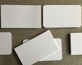 Blank Business Cards Etsy