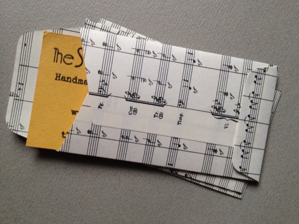 25 Mini Envelopes Sheet Music EnvelopesSmall Business Etsy