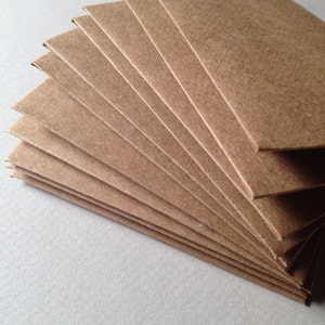 100 Kraft Envelopes 100% recycled Size 2 1/4 x 3 1/2 image 5