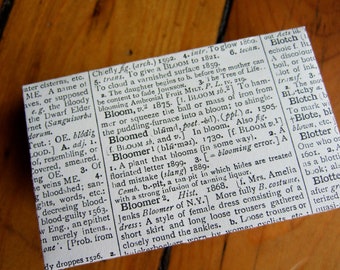 Mini Dictionary Envelopes- Size 2 1/8" x 3 1/2" Coin Style Upcyled Dictionary