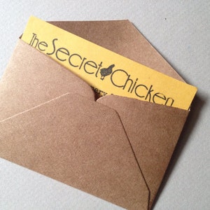 100 Kraft Envelopes 100% recycled Size 2 1/4 x 3 1/2 image 2