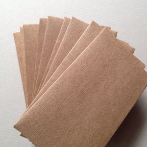 100 Kraft Envelopes 100% recycled Size 2 1/4 x 3 1/2 image 4