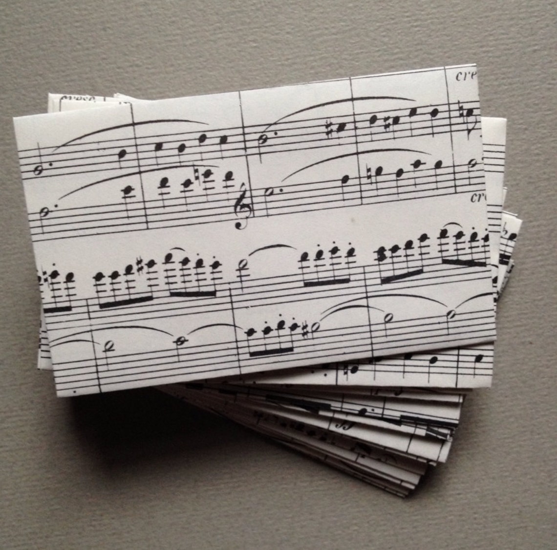 100 Mini Sheet Music EnvelopesSize 2 1/4 x 3 1/2 Etsy