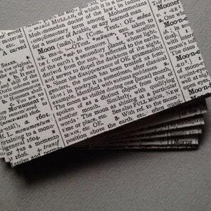 Mini Upcycled Dictionary Envelopes Size 2 1/4 x 3 1/2 image 4
