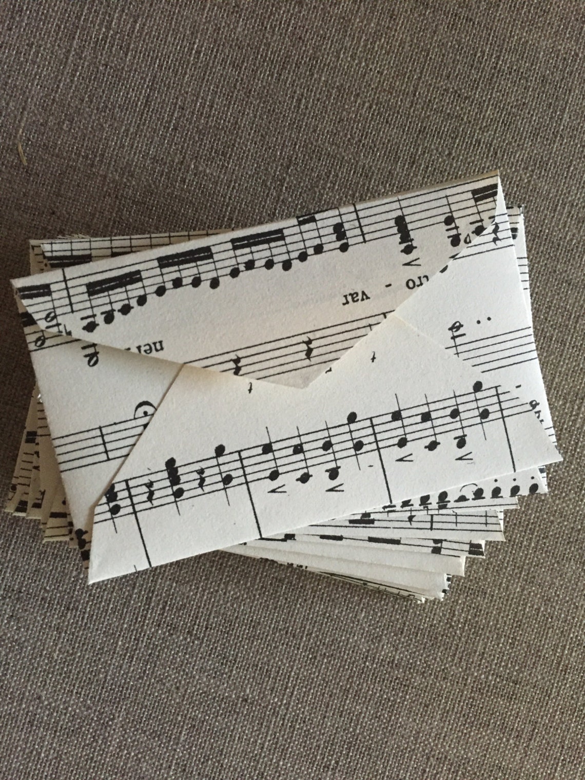 100 Mini Sheet Music EnvelopesSize 2 1/4 x 3 1/2 Etsy