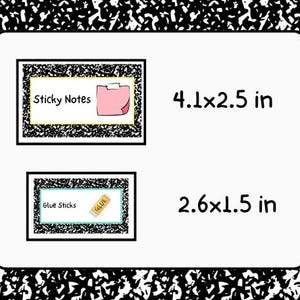 Teacher Toolbox Labels Pastel, Composition Book Classroom Decor ...