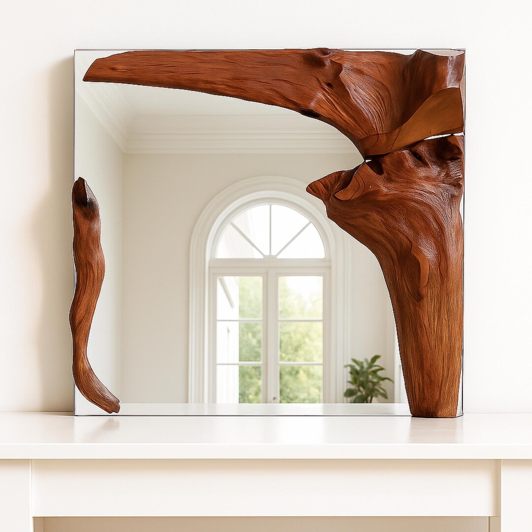 Sculptural Root Wall Mirror – Organic Frame Statement Piece - Etsy