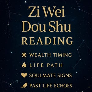 Zi Wei Dou Shu, Astrologie chinoise, Lecture de la destinée, Carte PDF, Amour, Carrière, Vies antérieures, Astrologie, Lecture de vies