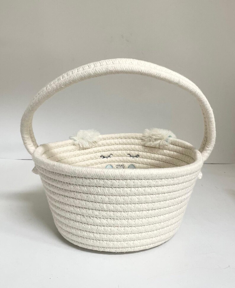 Adorable Bunny & Lamb Rope Baskets – Set of 2 - Etsy