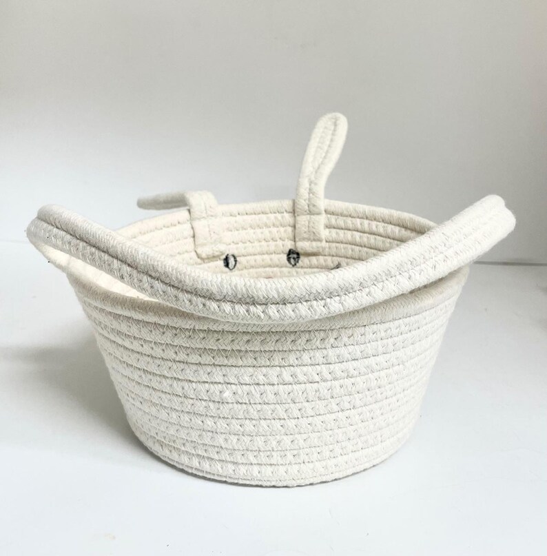 Adorable Bunny & Lamb Rope Baskets – Set of 2 - Etsy