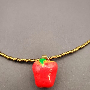 Red Apple Necklace