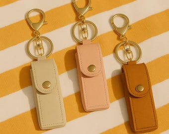 Estuche con llavero de lápiz labial