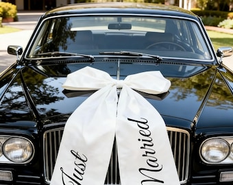 Personalized car bow, Car ribbon, Wedding decoration, Party accessory