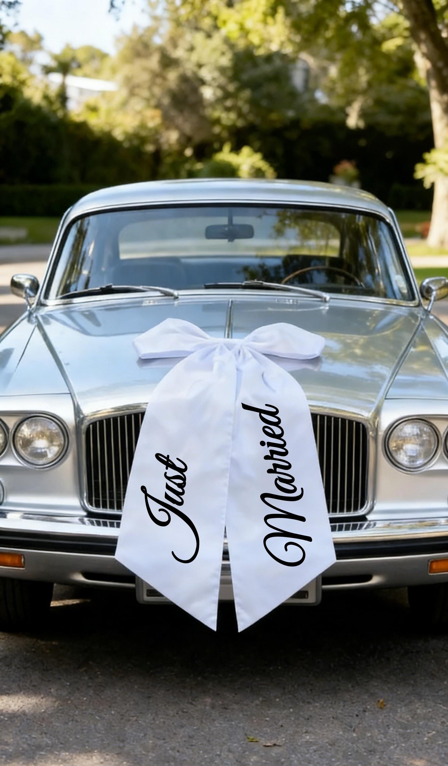 Personalized Car Bow, Car Ribbon, Wedding Decoration, Party Accessory ...