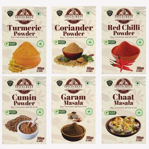 SPICECREST Everyday Indian Spice Combo Pack of – 6 x 100g (600g)