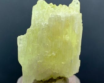 Natural Kunzite Crystal Triphane Specimen: Fluorescent Terminated Mineral From Afghanistan (13.29 Grams)