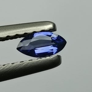 0.11ct Natural Blue Sapphire Marquise, Earth Mined Sapphire Marquise, Faceted Blue Sapphire, Unique Royal Blue Sapphire Marquise Cut