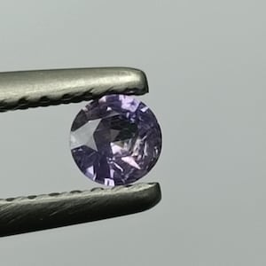 0.23ct Natural Purple Sapphire Round, Earth Mined Purple Sapphire Round, Faceted Purple Sapphire Round, Natural Purple Sapphire Round Cut