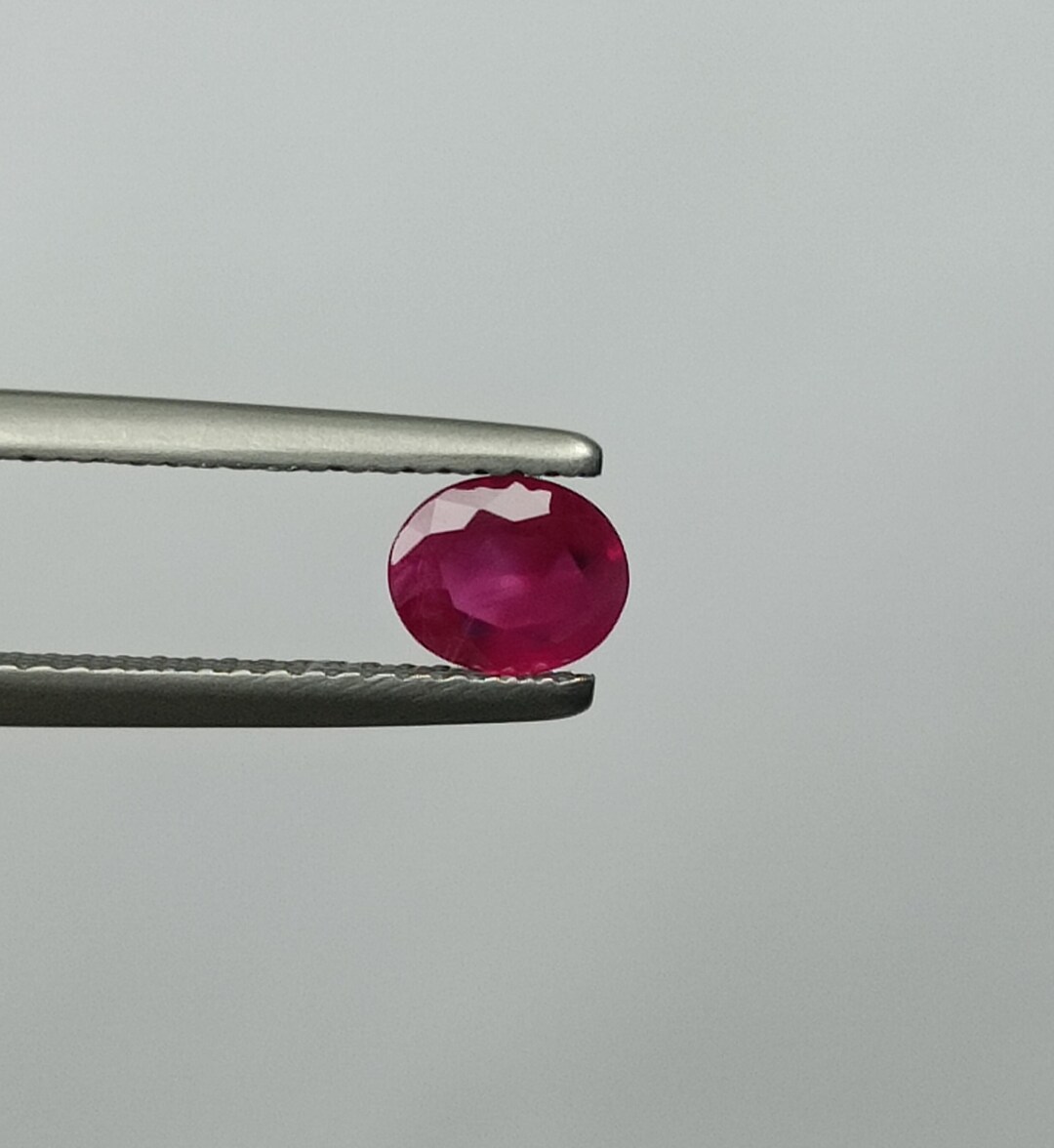 Earth Ruby 0.50ct Earth Mined Burma Faceted Red Ruby Oval - Etsy