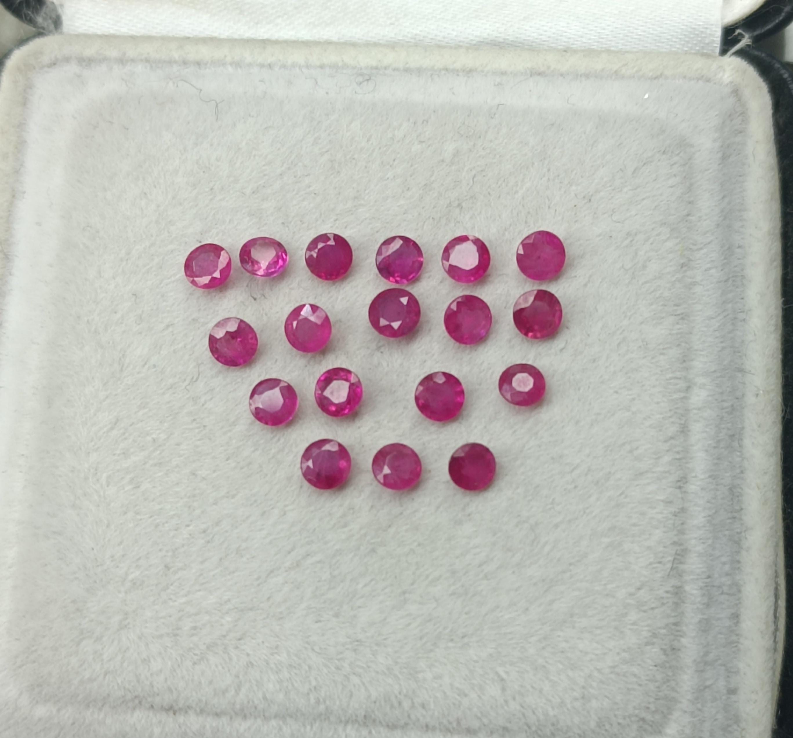 Earth Ruby Natural Burma Ruby Round Lot, Earth Mined Red Ruby for Jewelry - Etsy